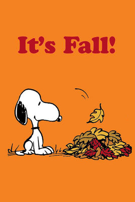 Peanuts Double - Sided Flag - It's Fall! - snoopn4pnuts.com