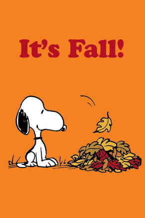 Peanuts Double - Sided Flag - It's Fall! - snoopn4pnuts.com