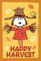 Peanuts Double - Sided Flag - Happy Harvest - snoopn4pnuts.com