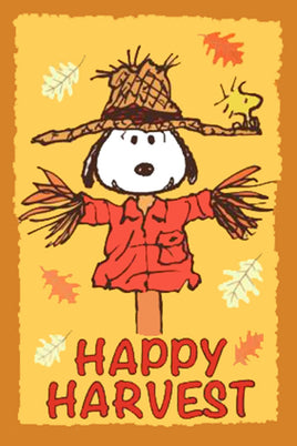 Peanuts Double - Sided Flag - Happy Harvest - snoopn4pnuts.com