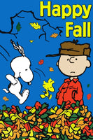 Peanuts Double-Sided Flag - Happy Fall