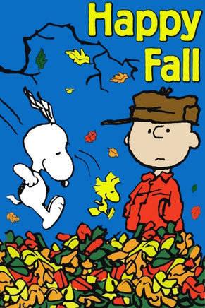Peanuts Double - Sided Flag - Happy Fall - snoopn4pnuts.com