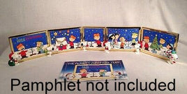 Danbury Mint Peanuts Christmas Glass Tiles Display With Ornaments - snoopn4pnuts.com