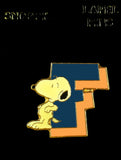 Snoopy Enamel Letter Pin - F