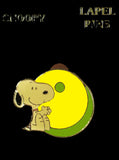 Snoopy Enamel Letter Pin - O