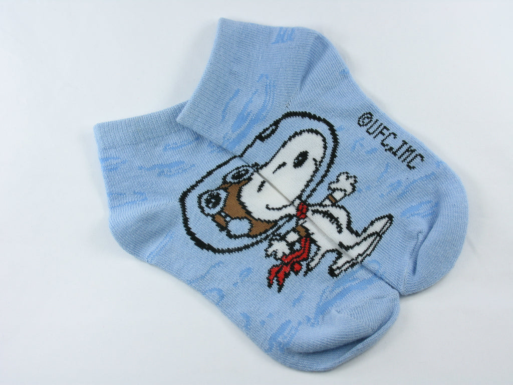 Kids Snoopy Astronaut No Show Socks (7-8)