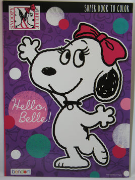Belle Super Coloring Book - snoopn4pnuts.com