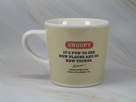 Snoopy Journey Mug - RARE Japanese Sample! - snoopn4pnuts.com
