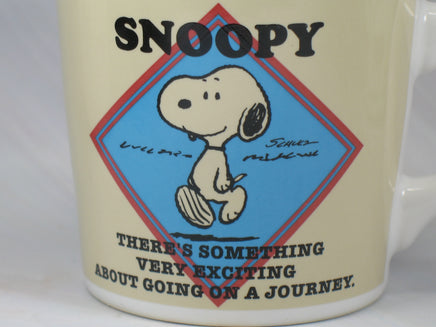 Snoopy Journey Mug - RARE Japanese Sample! - snoopn4pnuts.com