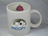 Snoopy Inlaid Figure Mug - RARE!