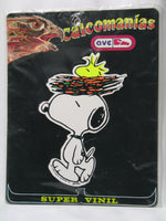 Snoopy Imported Large Vinyl Sticker - RARE!