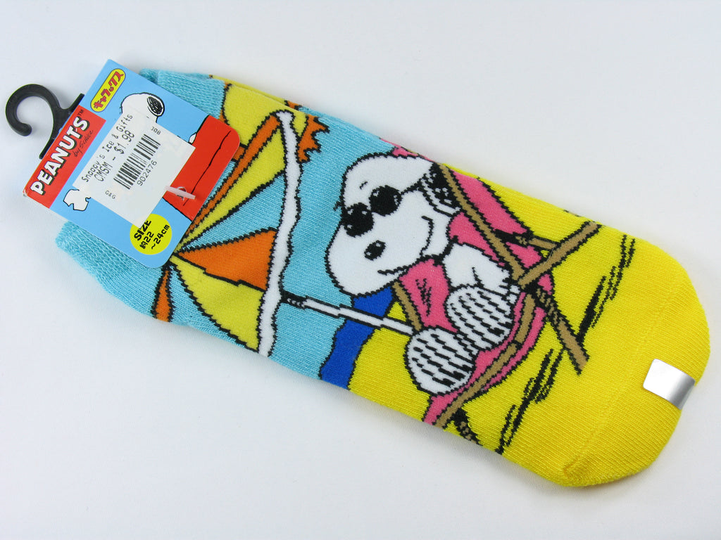 Kids Snoopy Joe Cool No Show Socks (Size 7-8)