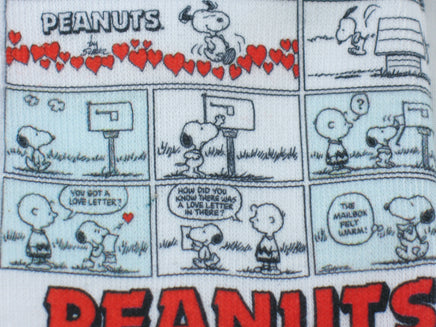 Kids Peanuts Comics Panels No Show Socks (7 - 8) - snoopn4pnuts.com