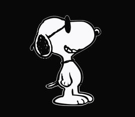 Snoopy Joe Cool Indoor/Outdoor Die - Cut Vinyl Decal - White (Solid Fill - Full Color) - snoopn4pnuts.com