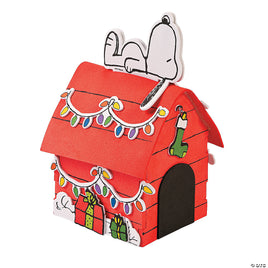 Peanuts® 3 - D Snoopy’s Christmas Dog House Foam Craft Kit - ON SALE! - snoopn4pnuts.com