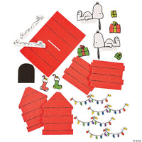 Peanuts® 3 - D Snoopy’s Christmas Dog House Foam Craft Kit - ON SALE! - snoopn4pnuts.com