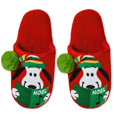 Snoopy Holiday Musical Slippers (Size Large/Extra Large) - snoopn4pnuts.com