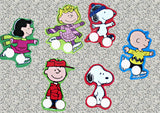 Peanuts Ice Skaters Finger Puppet 6-Piece Set (Thick, Sturdy Cardboard That Won't Bend!)