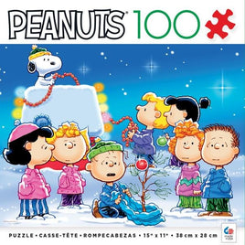 Peanuts Christmas Holiday 100 - Piece Jigsaw Puzzle - Festive Fun - snoopn4pnuts.com