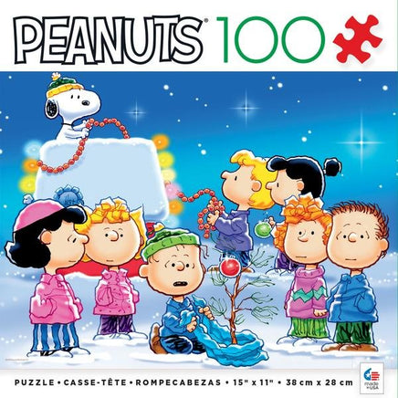 Peanuts Christmas Holiday 100 - Piece Jigsaw Puzzle - Festive Fun - snoopn4pnuts.com