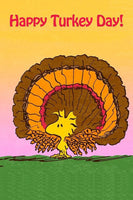 Peanuts Double-Sided Flag - Happy Turkey Day!
