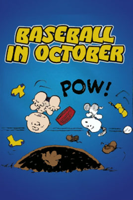 Peanuts Double - Sided Flag - Baseball In October - snoopn4pnuts.com