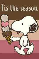 Peanuts Double - Sided Flag - Tis The Season For Ice Cream - snoopn4pnuts.com