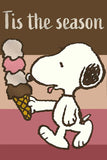 Peanuts Double-Sided Flag - Tis The Season For Ice Cream