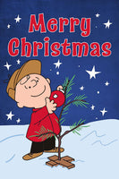 Peanuts Double-Sided Flag - Merry Christmas