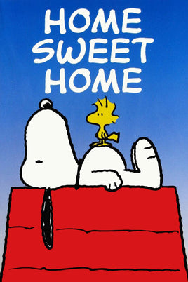 Peanuts Double - Sided Flag - Home Sweet Home - snoopn4pnuts.com