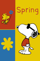 Peanuts Double - Sided Flag - Snoopy Joe Cool Spring - snoopn4pnuts.com