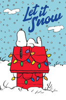 Peanuts Double - Sided Flag - Let It Snow - snoopn4pnuts.com