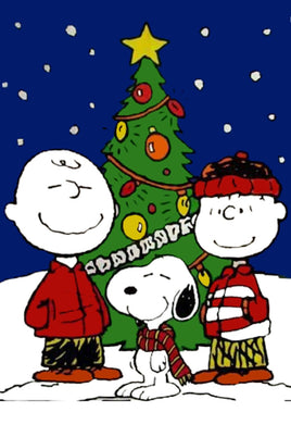 Peanuts Double - Sided Flag - Christmas Trio - snoopn4pnuts.com