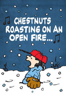 Peanuts Double - Sided Flag - Chestnuts Roasting On An Open Fire - snoopn4pnuts.com
