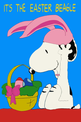 Peanuts Double - Sided Flag - It's The Easter Beagle - snoopn4pnuts.com