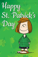 Peanuts Double-Sided Flag - Happy St. Patrick's Day