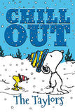 Peanuts Double-Sided Flag - Chill Out (Personalized With "The Taylors")