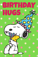 Peanuts Double - Sided Flag - Birthday Hugs - snoopn4pnuts.com