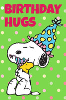 Peanuts Double-Sided Flag - Birthday Hugs