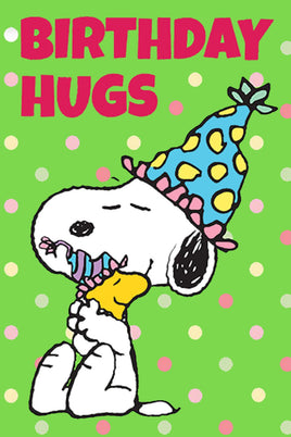 Peanuts Double - Sided Flag - Birthday Hugs - snoopn4pnuts.com