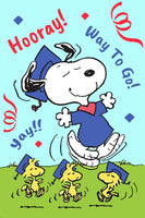 Peanuts Double - Sided Flag - Graduation Hooray! - snoopn4pnuts.com