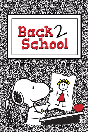 Peanuts Double - Sided Flag - Back To School - snoopn4pnuts.com
