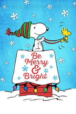 Peanuts Double - Sided Flag - Be Merry & Bright - snoopn4pnuts.com