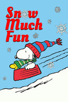 Peanuts Double-Sided Flag - Snoopy Snow Much Fun