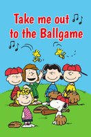 Peanuts Double - Sided Flag - Take Me Out To The Ball Game - snoopn4pnuts.com