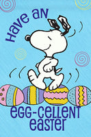 Peanuts Double-Sided Flag - Have An Egg-Cellent Easter