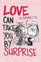 Peanuts Double - Sided Flag - Love Can Take You By Surprise Pig Pen - snoopn4pnuts.com