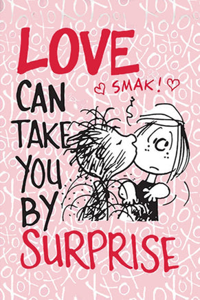 Peanuts Double - Sided Flag - Love Can Take You By Surprise Pig Pen - snoopn4pnuts.com