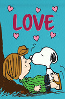 Peanuts Double-Sided Flag - LOVE Peppermint Patty and Snoopy