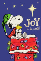 Peanuts Double - Sided Flag - JOY To The World! - snoopn4pnuts.com